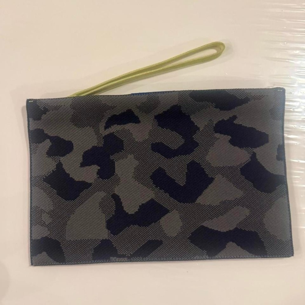 Grey Camo Wristlet